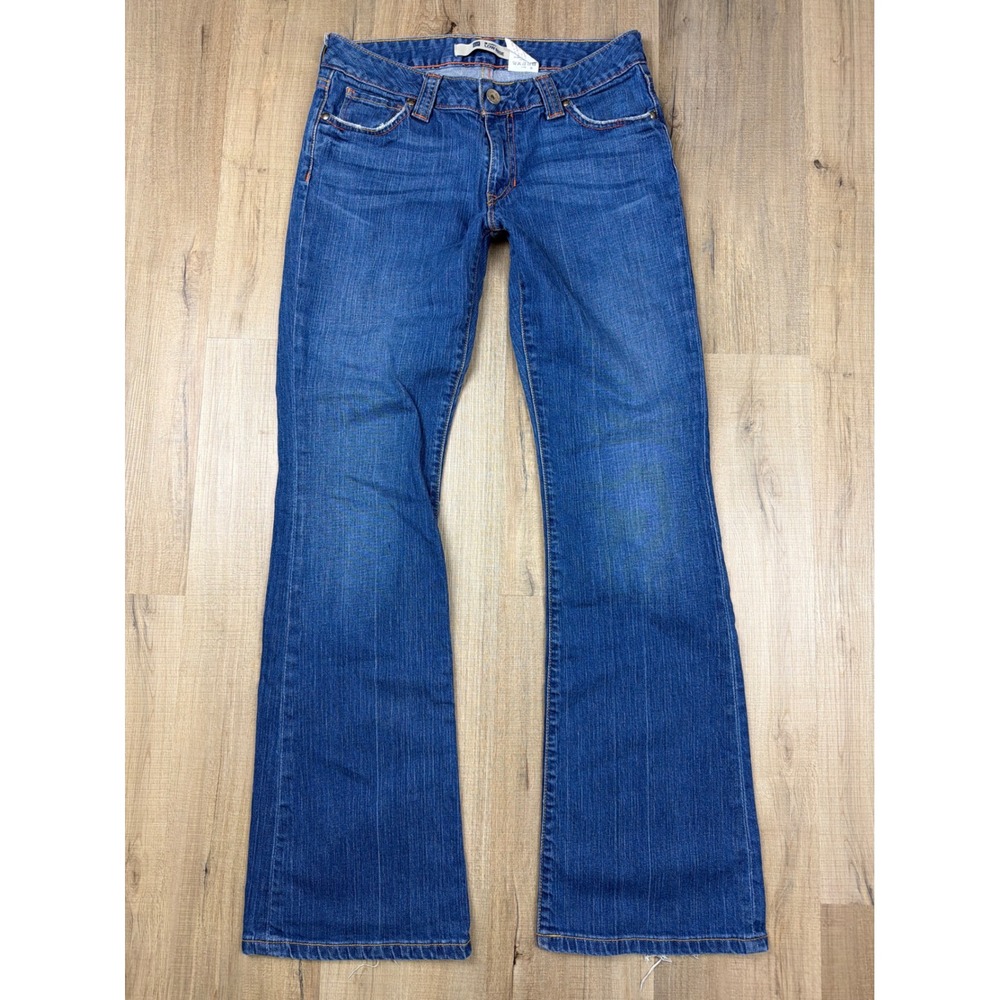 Vintage Y2K Gap Curvy Low Rise Jeans Blue Flare Denim 315229-00-1 Size 8 Reg - Picture 2 of 8